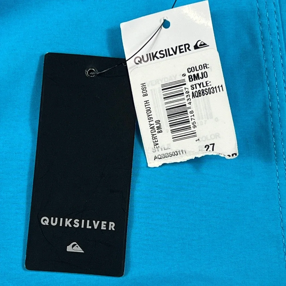 Quiksilver Boys Blue Everyday 19 Youth Boardshorts Swim‎ Trunks Size 27 NWT